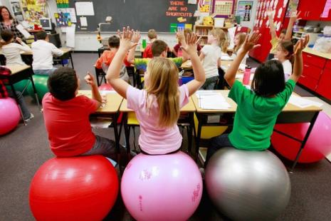 Exercise Balls (via <http://www.chicagotribune.com/media/photo/2009-11/50223915.jpg">Stacy Wescott</a>)